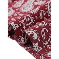 thumbnail image 5 of INSPIRE CHIC Pantalones de pierna ancha con cordón y borlas en la cintura elástica con abertura alta boho para mujer rojo XS, 5 of 5