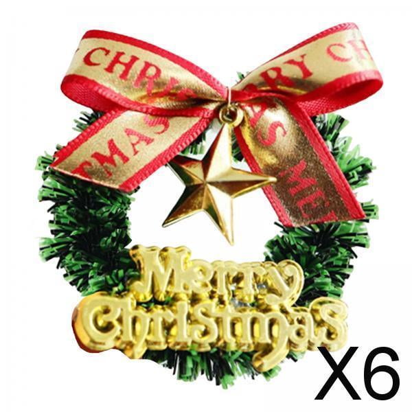 Guirnalda Colgante Baoblaze 6x Pequeñas Guirnaldas de Navidad Decoraciones de Navidad 6 piezas
