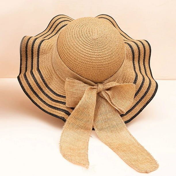 Sombrero protector solar con lazo para bebé, sombrero de paja para playa, sombrero de pescador para niño, gorra de protección solar para bebé, accesorios para niños de 6 a 15 años, novedad de verano