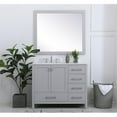 thumbnail image 6 of 42 inch Single Bathroom Vanity in Gray with Backsplash, 6 of 8