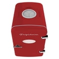 thumbnail image 3 of Frigidaire EFMIS171-RED 6+1-Can 48-Watt Retro Mini Portable Fridge with Top-Mounted Active-Cooling Can Holder (Red), 3 of 8