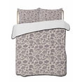 thumbnail image 2 of Purple Floral Twin XL Size Down Alternative Comforter, Lightweight Comforter Quilt Bedding Set with Pillow Shams Spring Plants Flowers Vintage Rustic All Seasons Bed Comforter Duvet Insert 68"x98", 2 of 7