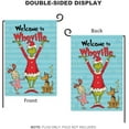 thumbnail image 3 of Christmas Welcome to Whoville Garden Flag, Christmas Garden Flag Fall Winter Garden Flags Xmas Decorative Outdoor Yard Burlap Flag 12 x 18 Inch, 3 of 6