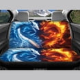 thumbnail image 6 of Pzuqiu Fire Ice Dragon Print Car Seat Covers Easy to Install Car Seat Covers Full Set Auto Decor Breathable Anti-Slip Fit for most Cars Trucks, 6 of 10