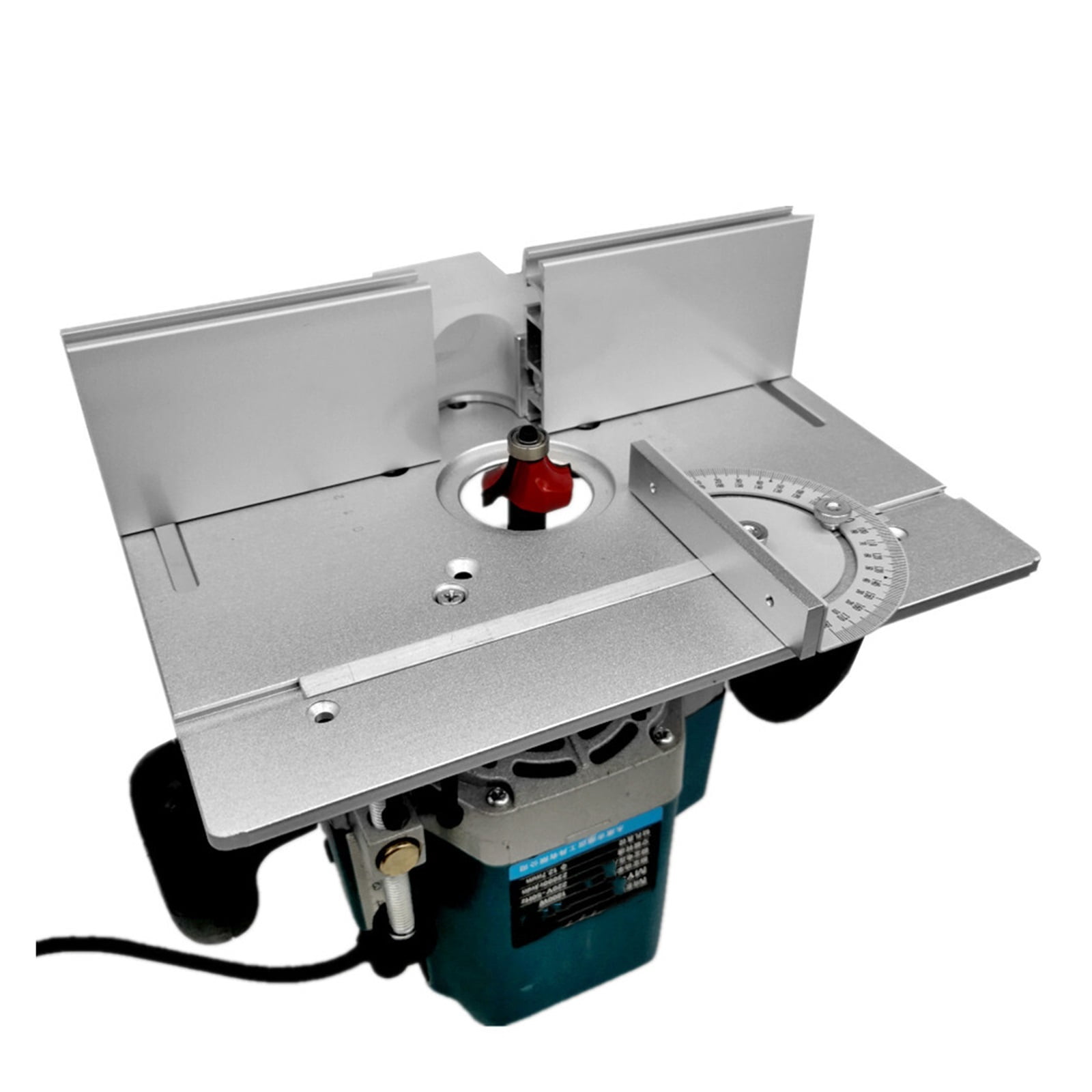 Mini Wood Router Woodworking Benche System Router Table Insert Plate with Miter Gauge and Fence for Electric Engraving Machine ,for Accurate Evaluation