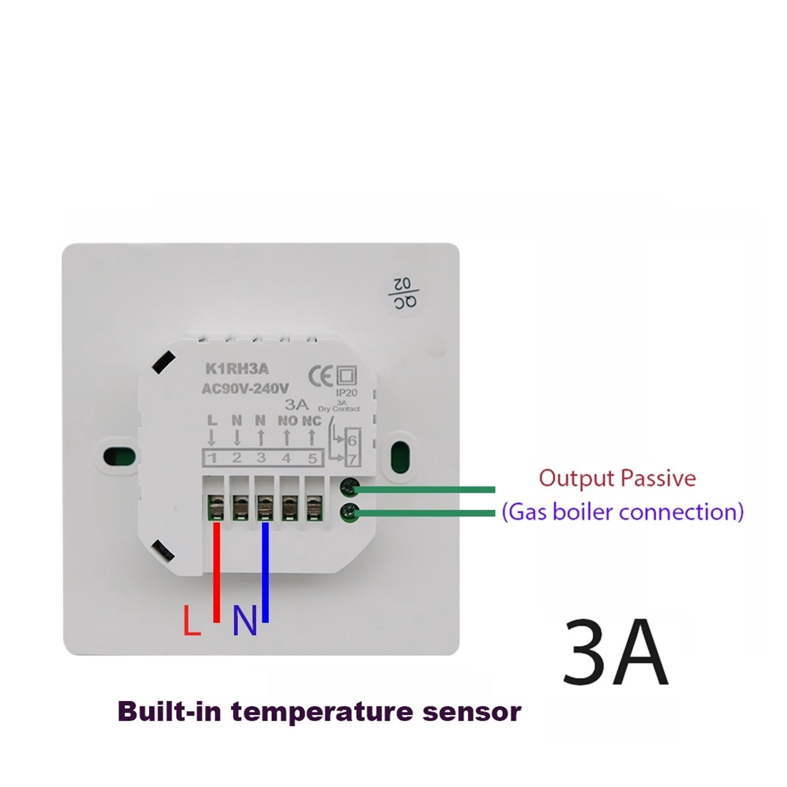 16A Water Electric Floor Heating TRV House Room Thermostat Temperature Controller Digital LCD Display Wall Mounted ,Easy Installation