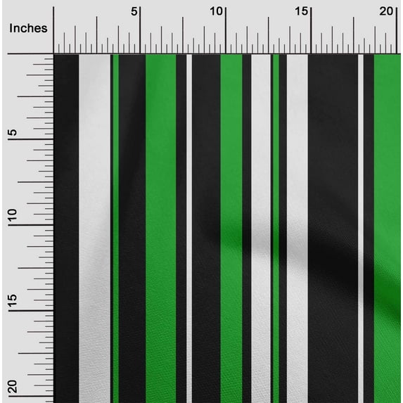 oneOone Rayon Black Fabric Stripes Craft Projects Decor Fabric Printed By The Yard 56 Inch Wide-OR4