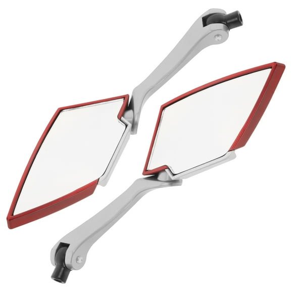 SWETRACE Motorcycle Rear View Mirror Red 1 Pair