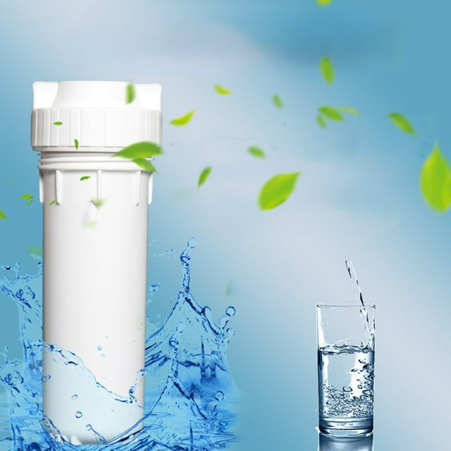 Aodebiao Boîtier Universel de Filtre à Eau de 10 Pouces avec Bouteille Transparente et Réservoir en PET Antidéflagrant pour Remplacement de Système d'Épuration Filtration Frontale