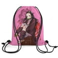 thumbnail image 2 of Kamado Nezuko Drawstring Backpacks Gym Athlete Bag Draw String Bags for Sports, Travel, Swimming, Beach, 2 of 8
