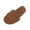 Brown, variant on Womens House Shoes Fuzzy Open Toe – Plush Faux Faux Fur Slide Slippers, Cozy Indoor Bedroom Footwear,Size 7.5-7.5