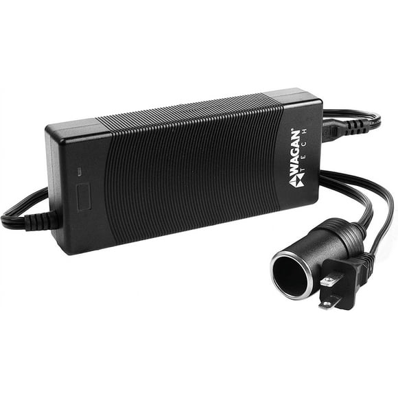 Wagan EL9903 5 Amp AC to DC Power Adapter 5A Power Converter Converts 110V AC to 12V DC Car Cigarette Lighter Socket AC 110V to DC 12V 5A 60W Power S