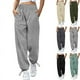 thumbnail image 4 of Pantalones anchos con cordón para mujer, deportivos y de ocio, de comercio exterior de Europa y Estados Unidos, para otoño y tobillo, 4 of 6
