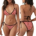 thumbnail image 3 of Fotbe Red Strawberry Traje de Baño para Mujer de Dos Piezas – Bikini Sexy de Tirantes Tipo Halter con Diseño Triangular, 3 of 6