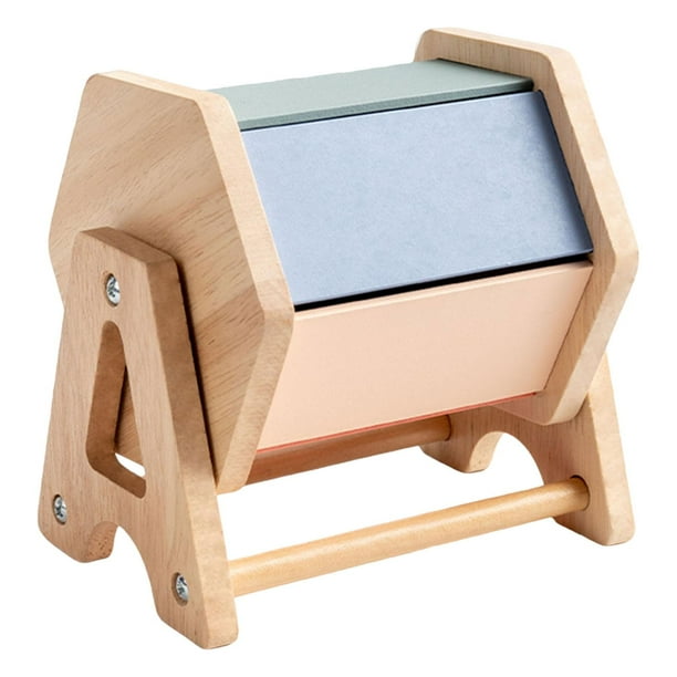 Juguete de tambor giratorio, juguete sensorial para el aprendizaje de motricidad fina, desarrollo educativo temprano de madera para niños y niñas.