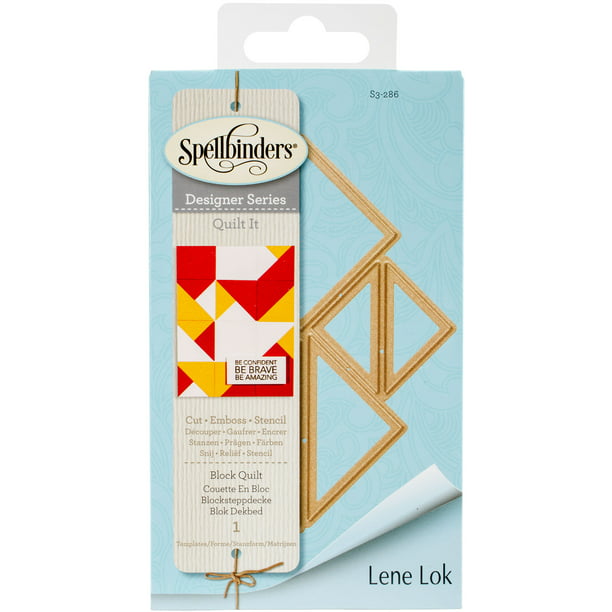 Spellbinders Shapeabilities Die D-Lites By Lene Lok-Quilt It-Block Quilt