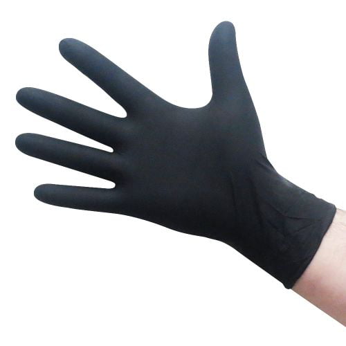 2DAY SHIP Billions Gloves  Premium Industrial Nitrile Gloves Large Black..
