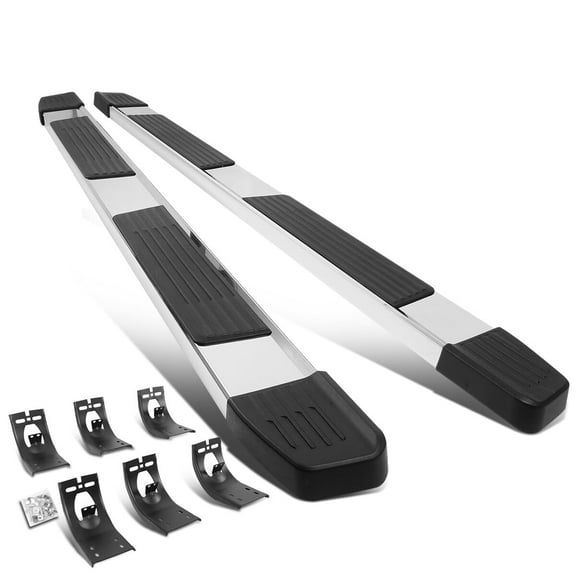 DNA Motoring 6" Chrome Side Step Nerf Bars Running Boards for 2009-2022 Dodge Ram 1500-3500 Crew Cab