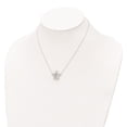 thumbnail image 6 of Auriga Fine Jewelry 925 Sterling Silver Rh-plated Polished CZ Turtles with a 2 inch ext. Necklace for Women 16", 6 of 6