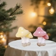 thumbnail image 5 of FastXmas Christmas Tree Mushroom Ornaments 2Pcs Gold Powder Mushroom Decorations 4.4*3.7 Inch Plastic Hanging Mushroom Ornaments Stimulation Mushroom Hanging Decor for Xmas Tree Holiday Party Home, 5 of 6