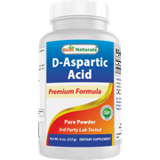 Best Naturals D-Aspartic Acid Pure 8 Oz Powder | Testosterone Booster