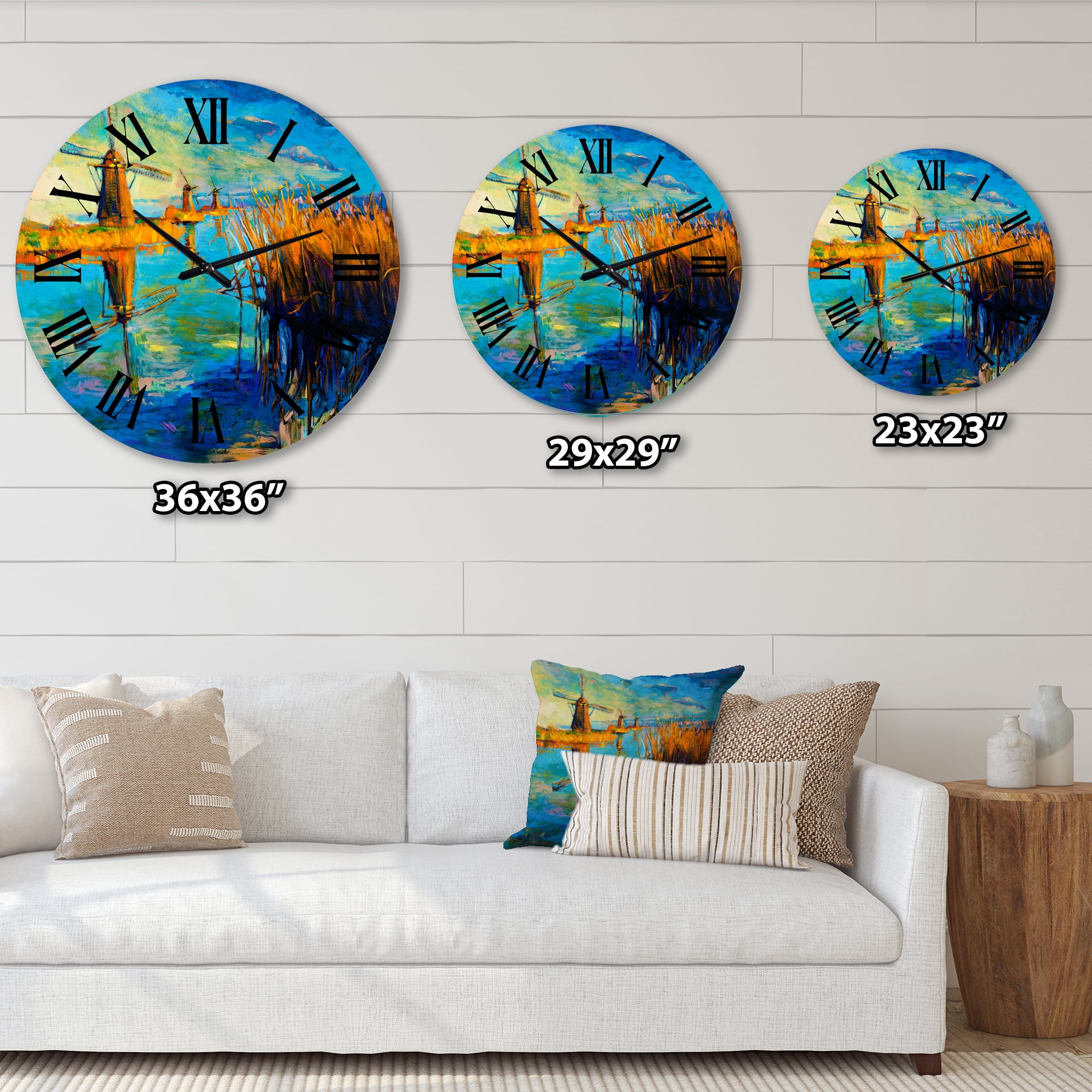Designart 1 in Quartz Coastal Wall Clock
