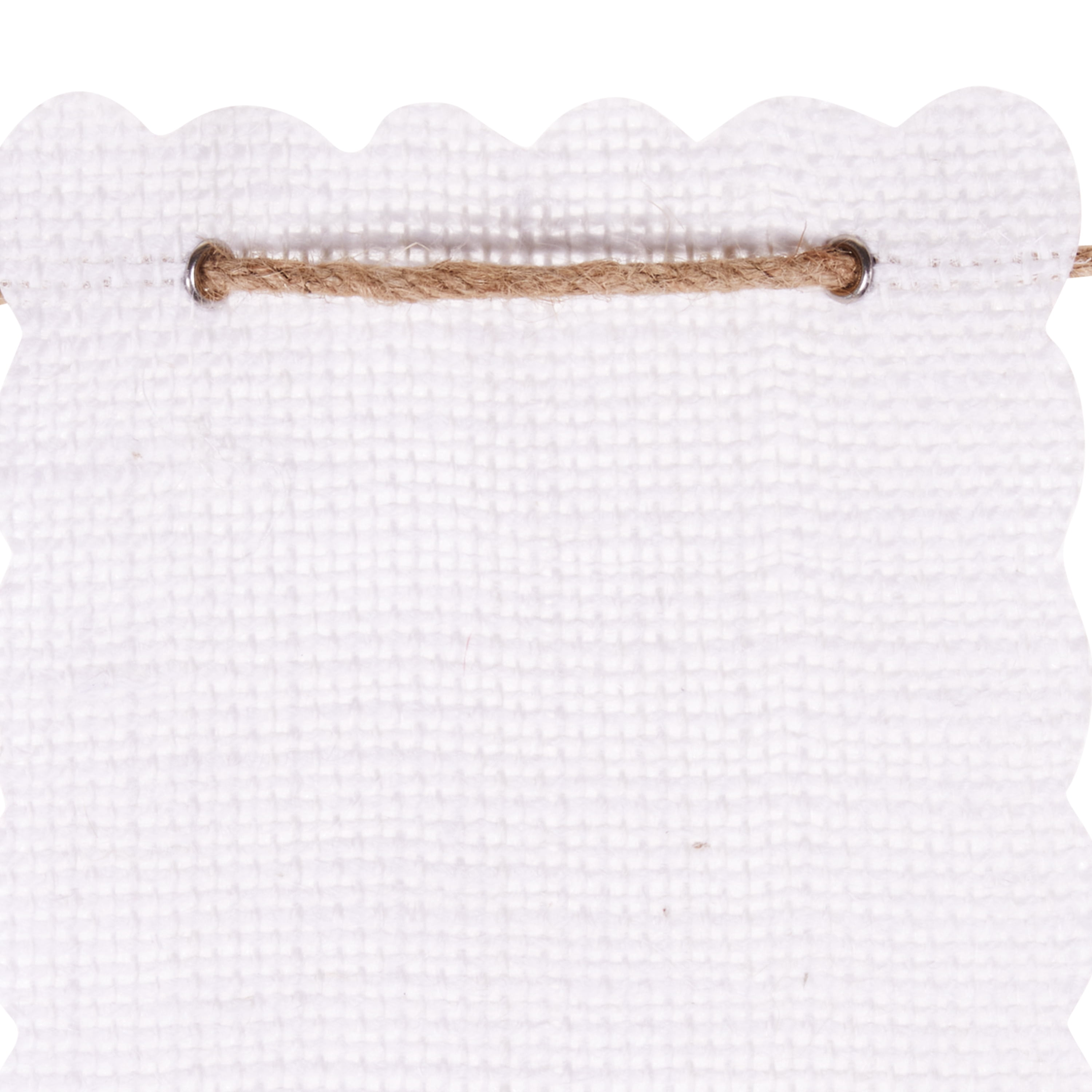 Love, Laugh, Craft White Party Banners, Ribbon, 15 Count 0.12" x 5.75"