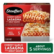 Stouffer’s Cheesy Garlic Lasagna with Meat Sauce, Family Size Lasagna, Easy Frozen Dinners 35 oz