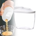 thumbnail image 2 of Dry Storage Container Airtight Kitchen Cereal Dispenser Food Storage Pantry Organization Stackable Canister for Flour Rice Coffee Beans Snacks Pet Food Bpa Free Space , A Food Storage Container, 2 of 9