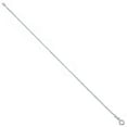 thumbnail image 3 of 1.5mm Solid .925 Sterling Silver Ball Military Bead Chain Bracelet, 9.5 inches, 3 of 7