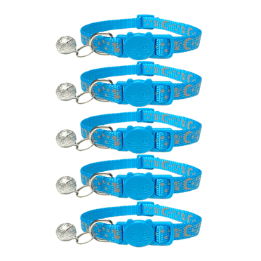 GASTROPOD 5Pcs Cat Collar,Innovative Breakaway Design,Lightweight and Comfortable Kitten Collar,Escape-Proof Breakaway Cat Collars,Fashionable & Trustworthy Cat Collars
