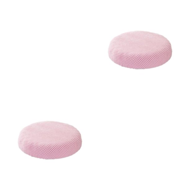Billuyoard Cojines De Taburete Con Pinzas Respaldo Banda Elástica Fácil De Instalar Funda Extraíble Lavable A Máquina Rosa rosa 2Conjunto