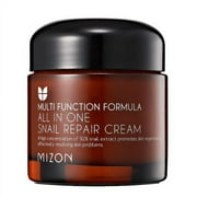 Multi Function Formula All in One Snail Repair Cream 2.53 fl. Oz with 12 Natural Extracts Korean Recovery Cream for Fine Line & Blemish Care