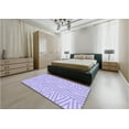 thumbnail image 4 of Ahgly Company Indoor Rectangle Patterned Purple Mimosa Purple Area Rugs, 5' x 7', 4 of 6