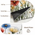 thumbnail image 5 of Spring Flowers Large Area Rugs 8x10 ft Blue Red Yellow Floral Plant Washable Rug Non Slip Indoor Carpet Absorbent Floor Mat for Living Room Bedroom Dining Room, 5 of 9
