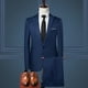 thumbnail image 1 of 2 Piezas Conjunto De Los Hombres Traje blazer Abrigo formal Pantalones De Negocios De La Boda Coreana Oficina Estudiante Chamarra Esmoquin sjc12pangjing, 1 of 4