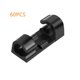 thumbnail image 1 of Clips y bridas para cables para montaje en pared, 60 piezas de bridas para cables, soporte para cables con base adhesiva, juego de abrazaderas para cables para oficina, cable de alimentación, negro, 1 of 5