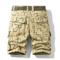 thumbnail image 5 of Ketyyh-chn99 Mens Cargo Shorts Casual Pants Shorts Men's Linen Casual Pants Classic Fit Short Drawstring Summer Beach Shorts Blue,30, 5 of 5
