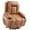 Cognac, variant on Power Lift Recliner Chair - Heat and Massage, Faux PU Electric Lift Recliner for Elderly & Mobility Impaired, Adjustable Back and Legs, Heavy Duty Lift Chair for Seniors