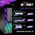 thumbnail image 5 of Restored BlairTech Beast RGB Gaming PC Computer, Intel Core i5 with Radeon RX 550 GPU, 16GB RAM, 500GB SSD, WiFi, Bluetooth, Windows 11 Desktop,1080p Gaming - Elite Bundle, 24” Monitor (Refurbished), 5 of 10