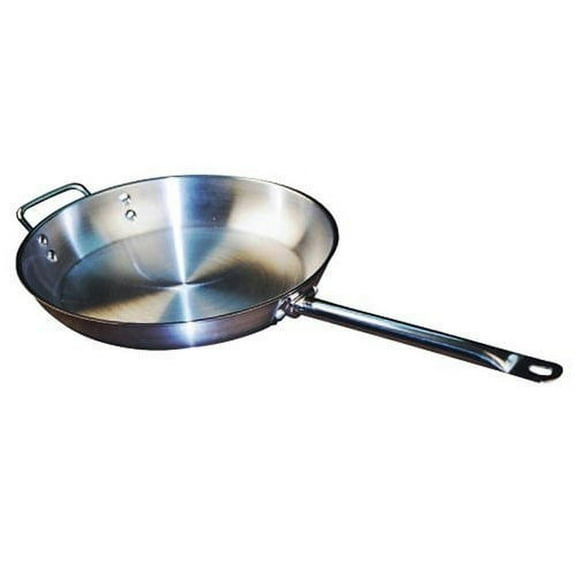 Winco SSFP-14 Stainless Steel Fry Pan - 14 in. Dia.