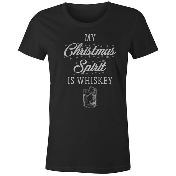 9 Crowns Tees Men's Chirstmas Spirit T-shirt (Large, Junior Black)