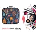 thumbnail image 6 of FORMRS Travel Makeup Bag Large Capacity Train Case Cosmetic Organizer with Adjustable Dividers, Pink Christmas Splendor, 6 of 8