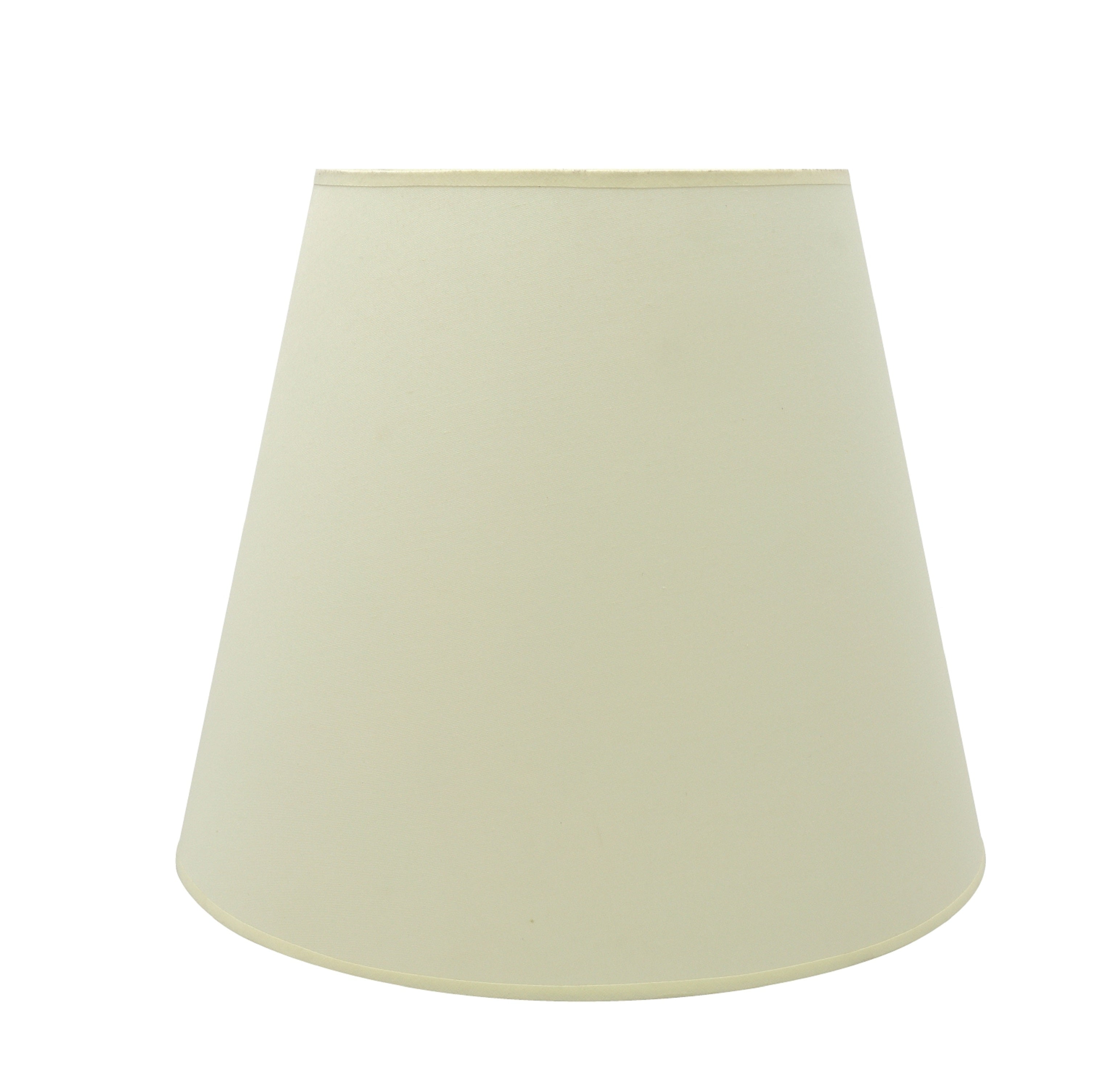 Ivory Cotton Empire Lamp Shade with Spider Construction