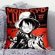 thumbnail image 4 of Funda de cojín de almohada de 45 x 45 cm con pintura al óleo de anime de una pieza Luffy ZanZoro Nami, bonita funda de almohada para sofá o siesta en la oficina, regalo, 4 of 5