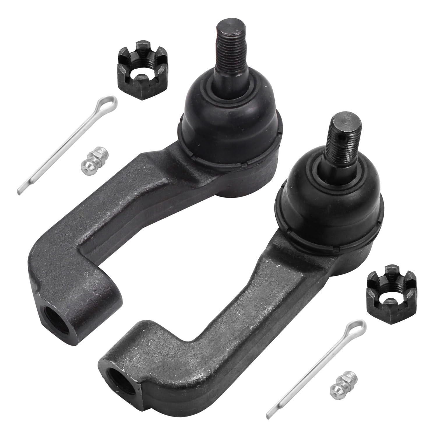 Detroit Axle - Front 12pc Suspension Kit for 2005 2006 2007 Jeep Liberty, 2 Struts 2 Rear Shock Absorbers 2 Upper Control Arms 2 Lower Ball Joints 2 Sway Bar Links 2 Outer Tie Rods Replacement