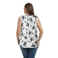 thumbnail image 2 of Baywell Women's Plus Size V-neck Sleeveless Blouses Pleated Tank Tops Casual Solid /Floral Printed Summer Sleeveless Shirts XL-5XL, 2 of 8