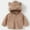 Khaki, variant on TMOYZQ Baby Girls Boys Fleece Hooded Jacket Zip Up Teddy Coat Winter Warm Bear Ear Cute Jackets Casual Fall Soft Thin Outerwear, 6M-5Y on Clearance