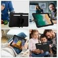 thumbnail image 7 of Children-Friendly Case for iPad 9.7" 6th Gen 2018, iPad Pro 9.7" Cover with Pencil Holder, Allytech Rugged Hard PC + TPU Kidsproof Hybrid Protection Pen Slot Case for iPad 6 2018, Black, 7 of 7