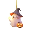 thumbnail image 3 of CozeLy Cute Halloween Decorations Ghost Plush Doll Rearview Mirror Decor Halloween Car Decor and Halloween Hanging Decor for Auto Interior Home, 3 of 8